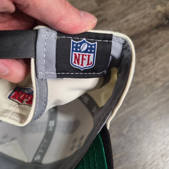 New Era OSFM 9FIFTY Snapback Hat Mens Cream NEW Super Bowl LVII Champions Chiefs - Picture 6 of 7